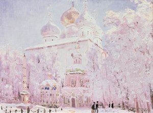 Zima w Ławrze Św. Trójcy i Św. Sergiusza w Siergijew Posadzie, ok. 1910 r.